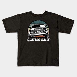 Quattro Rally Car Kids T-Shirt